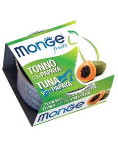 Monge Fruits Gatto Adult Pezzetti di Tonno con Papaya Lattina 80 gr 