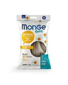 Monge Gift Cane Snack Dental Sticks con Coniglio e Camomilla All Breed Senior 210 gr