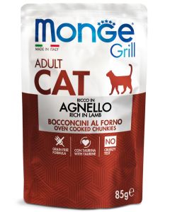 Monge Grill Gatto Adult Bocconcini in Jelly all'Agnello Busta 85 gr