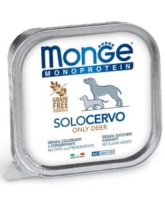 Monge Monoproteico Cane Paté Solo Cervo 150 gr