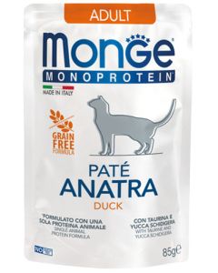 Monge Monoproteico Gatto Adult Paté Anatra Busta 85 gr