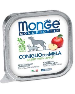 Monge Monoproteico Cane Paté Coniglio con Mela 150 gr