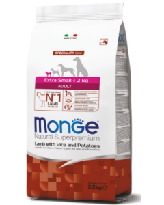 Monge Superpremium Cane Adult Extra Small Agnello Riso e Patate 800 gr