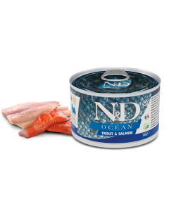 Farmina N&D Ocean Cane Adult Trota e Salmone Lattina 140 gr