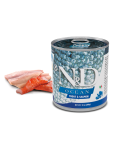 Farmina N&D Ocean Cane Adult Trota e Salmone Lattina 285 gr