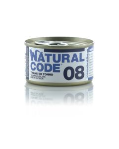 Natural Code 08 Gatto Adulto Tranci di Tonno Lattina 85 gr