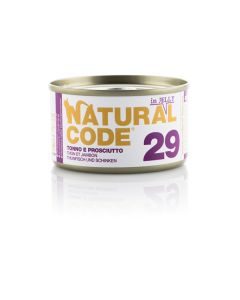 Natural Code 29 Gatto Adulto Tonno e Prosciutto in Jelly Lattina 85 gr