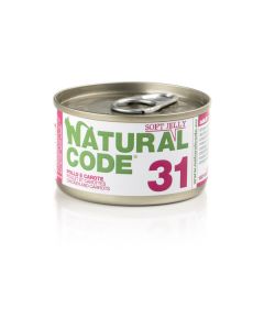 Natural Code 31 Gatto Adulto Pollo e Carote in Jelly Lattina 85 gr