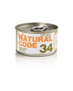 Natural Code 34 Gatto Adulto Tonno e Kiwi in Jelly Lattina 85 gr