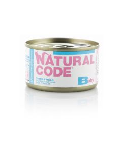 Natural Code Gatto Kitten Baby Tonno e Pollo Lattina 85 gr