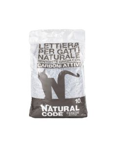 Natural Code Lettiera Bentonite Carboni Attivi - 10 lt