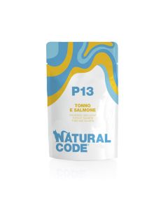 Natural Code P13 Gatto Adulto Tonno e Salmone Busta 70 gr