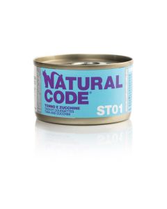 Natural Code ST01 Gatto Sterilizzato Tonno e Zucchine Lattina 85 gr