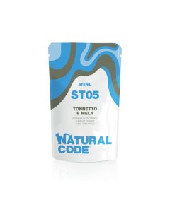 Natural Code ST05 Gatto Sterilizzato Tonnetto e Mela Busta 70 gr