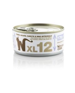 Natural Code XL12 Gatto Adulto Tonno, Patate, Carote e Riso Integrale Lattina 170 gr