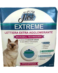 Nest Extreme Lettiera Extra Agglomerante 8 lt