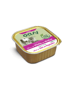 Oasy Cane Adult Patè con Vitello e Verdure Vaschetta 150 gr