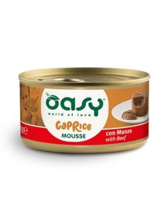 Oasy Caprice Gatto Adulto Mousse con Manzo Lattina 85 gr