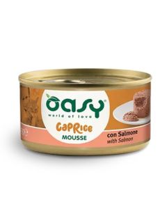 Oasy Caprice Gatto Adulto Mousse con Salmone Lattina 85 gr