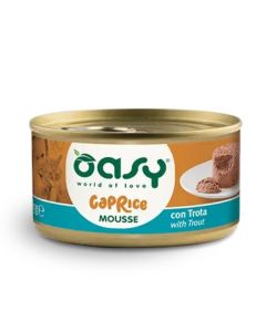 Oasy Caprice Gatto Adulto Mousse con Trota Lattina 85 gr