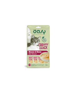 Oasy Creamy Snack Gatto Mousse di Manzo 4x15 gr