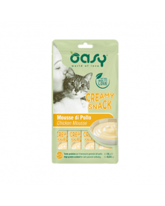 Oasy Creamy Snack Gatto Mousse di Pollo 4x15 gr