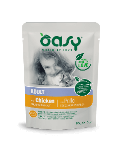 Oasy Gatto Adulto Bocconcini con Pollo in Salsa Busta 85 gr