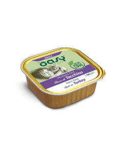 Oasy Gatto Adulto Patè con Tacchino Vaschetta 100 gr