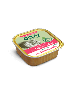 Oasy Gatto Sterilizzato Patè con Salmone e Riso Vaschetta 100 gr