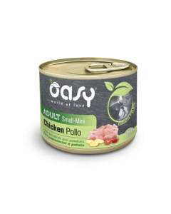 Oasy Grain Free Formula Cane Adult Small/Mini Pollo con Pomodorini e Patate Lattina 200 gr