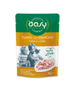 Oasy More Love Gatto Adulto Tonno con Granchio Busta 70 gr