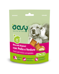 Oasy Snack Cane Biscotti Ripieni con Pollo e Verdure 80 gr