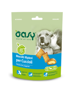 Oasy Snack Cane Biscotti Ripieni per Cuccioli 70 gr