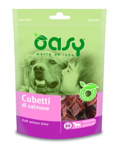 Oasy Snack Cane Cubetti di Salmone 80 gr