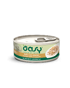 Oasy Specialità Naturale Gatto Adulto Pollo con Ananas Lattina 70 gr