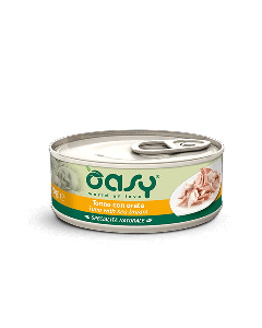 Oasy Specialità Naturale Gatto Adulto Tonno con Orata Lattina 