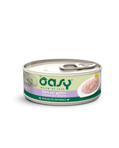 Oasy Specialità Naturale Gatto Kitten Pollo Lattina 70 gr