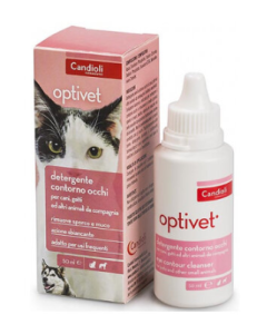 Candioli Optivet Cane e Gatto Detergente Contorno Occhi 50 ml