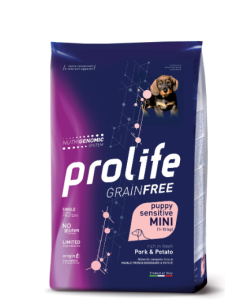 Prolife Grainfree Cane Puppy Mini Sensitive Monoproteico Maiale Crocchette