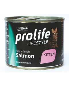 Prolife Lifestyle Gatto Kitten Salmone Lattina 200 gr