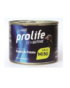 Prolife Sensitive Cane Adult Mini Coniglio con Patate Lattina 200 gr