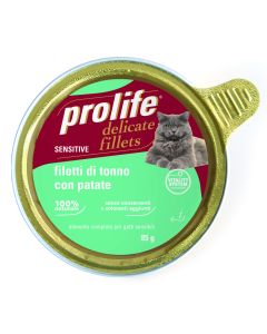 Prolife Sensitive Gatto Adulto Filetti di Tonno con Patate Vaschetta 85 gr