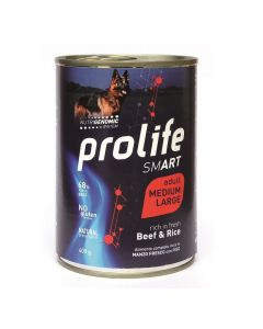 Prolife Smart Cane Adult Medium/Large Manzo con Riso Lattina 400 gr