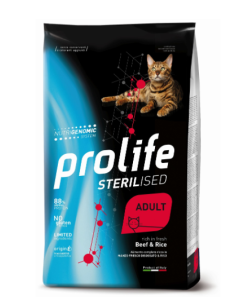 Prolife Sterilised Gatto Adult Manzo Crocchette 1,5 kg