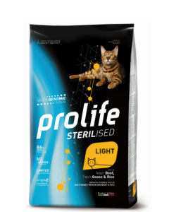 Prolife Sterilised Gatto Adult Light Manzo e Oca Crocchette