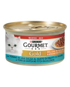 Purina Gourmet Gold Gatto Adulto Delizie in Salsa Tonno Lattina 85 gr