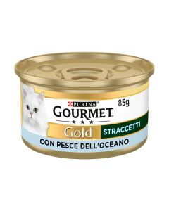 Purina Gourmet Gold Gatto Adulto Straccetti di Pesce dell'Oceano Lattina 85 gr