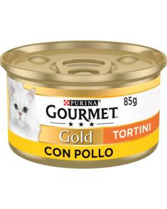 Purina Gourmet Gold Tortini Gatto Adulto Pollo Lattina 85 gr