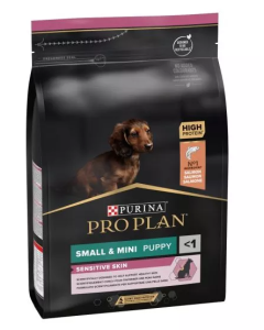 Purina Pro Plan Cane Puppy Small e Mini Sensitive Skin Salmone Crocchette 3 kg