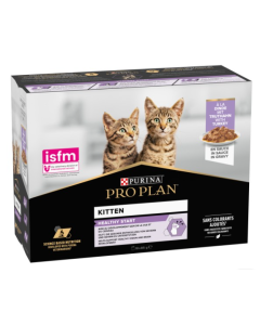 Purina Pro Plan Gatto Kitten Healthy Start Tacchino in Salsa Multipack 10 pz x 85 gr